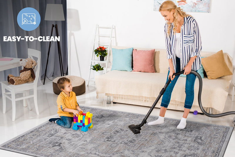 Marfi - 8' X 10' Oriental Area Rug - Ivory / Beige