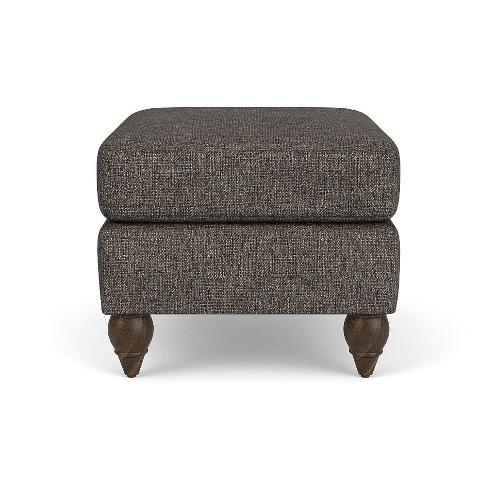 Moxy - Fabric Ottoman, Round Turned Legs