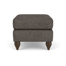 Moxy - Fabric Ottoman, Round Turned Legs