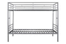 Metal Twin over Twin Bunk Bed/ Heavy-duty Sturdy Metal/ Noise Reduced Design/ Safety Guardrail/ 2 Side Ladders/ CPC Certified/ No Box Spring Needed