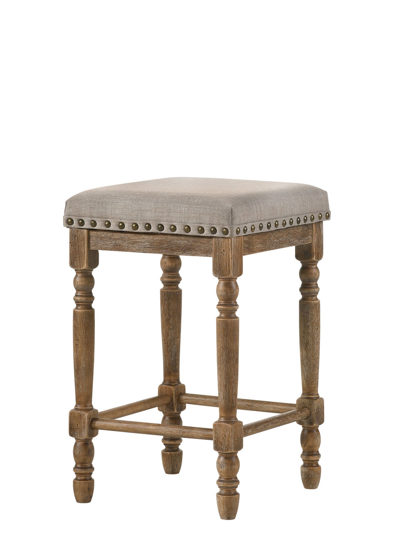 Farsiris - Weathered Counter Height Stool (Set 2) - Beige