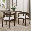 Contemporary Dining Chair Set With Armrests