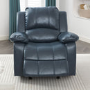 Charlotte - Gel Glider Recliner With Sturdy Wood Frame - Blue