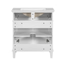 Bathroom Vanity With Ceramic Basin, Soft Close Door And Adjustable Shelves