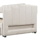 Extendable Daybed With LED Light And 2 Storage Drawers