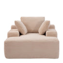 Oversized Chaise Lounge Chair Cozy Cloud Couch With 3 Throw Pillows And Wide Armrest