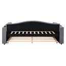 Upholstered Daybed With Storage Armrests, Trundle And Latest Integrated Bluetooth Audio System