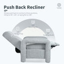 Push Back Recliner Armchair Upholstered Recliner Chair Single Sofa With Adjustable Backrest