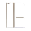 Shower Doors For Bathtub With Tempered Glass