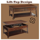 Malachi - Coffee Table w/Lift Top - Atlantic Fine Furniture Inc