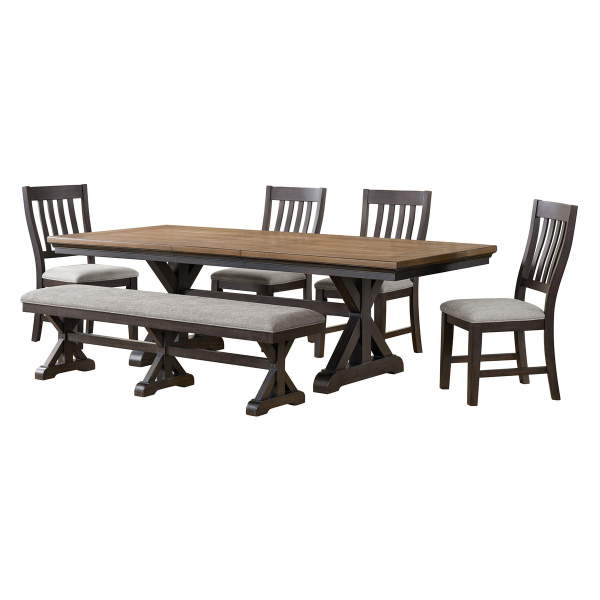 Montrose Standard Height Dining Set in Dark Brown by Elements International, view 4