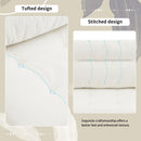 L Shaped Convertible Sectional Sofa 4 Seat Tufted Couch Set With Two Tone Adjust Legs Cloud Movable Ottoman