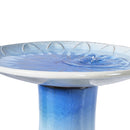 Birdbath For Patio, Garden - Blue Gray
