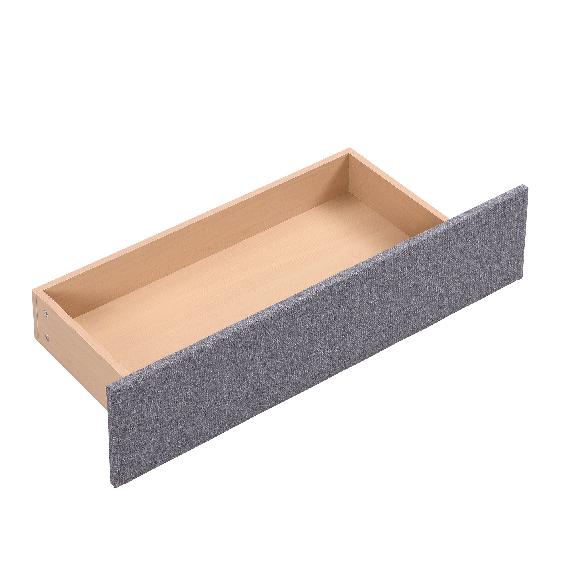 Queen Size Upholstered Bed with LED Light and 4 Drawers,  Modern Platform Bed with a set of Sockets and USB Ports, Linen Fabric, Beige - Atlantic Fine Furniture Melbourne FL