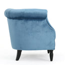 Celestialis - Upholstered Club Chair With Tub Design And Rolled Recessed Armrests