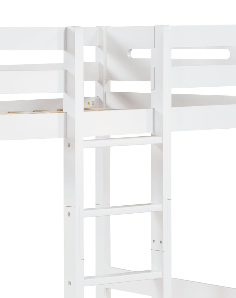 Esin - Twin Twin Bunk Bed - White