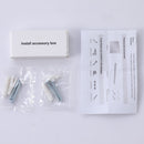 Modern LED Bathroom Vanity Mirror With Aluminum Frame, 45° Beveled Lights, Anti Fog - Silver