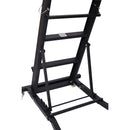Heavy Duty Foldable Rolling Engine Top Creeper With Padded Deck And Locking Casters - Black