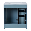 Ceramic Sink Combo, Freestanding Vanity Set With 3 Drawers & Soft Closing Doors