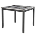 Leoncia - Bar Table And 4 Bar Stools - Espresso / White