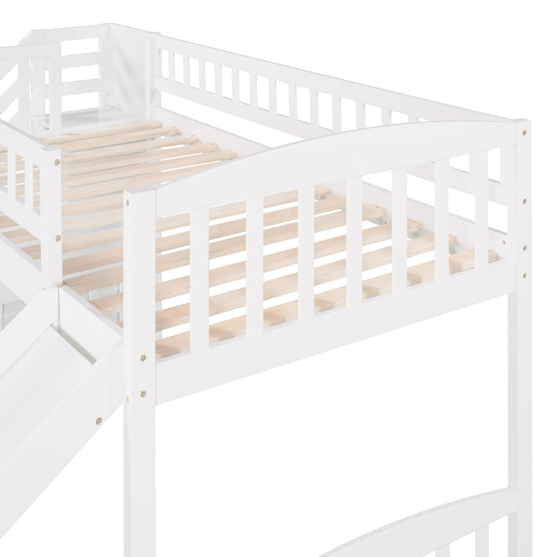 Loft Stairway Bed With 2 Drawers And Slide