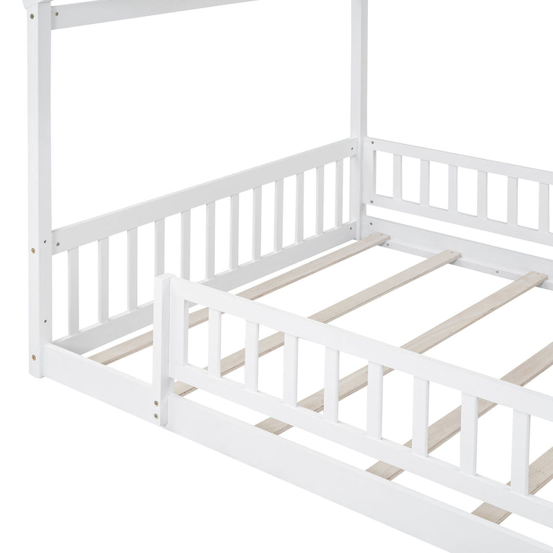 Bed House Bed Frame With Fence