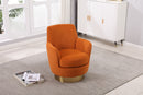 Teddy Swivel Barrel Chair, Swivel Accent Chairs Armchair For Living Room