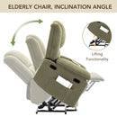 Massage Recliner Power Lift Chair With Adjustable Massage And Heating Function