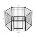 Heavy Duty Metal Playpen With Door, Dog Fence Pet Exercise Pen For Outdoor, Indoor