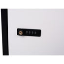 Package Delivery Box, Galvanized Steel Parcel Mailbox With Code Lock & Mounting Hardware, For Outdoor Porch, Curbside - White / Black