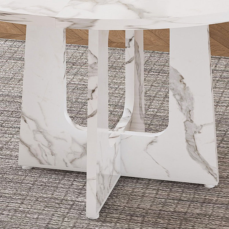 Round Dining Table For 4 - White