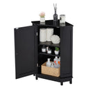 Bathroom Cabinet Triangle Corner Storage Cabinet With Adjustable Shelf Modern Style