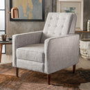 Upholstered Fabric Recliner With Button Tufted (Set of 2) - Light Gray