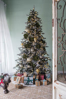 Christmas Ball Ornaments, Glass Decorative Hanging Ball Christmas Tree Ornaments For Holiday Party Decorations (Set of 4) - Silver