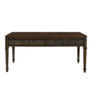 Fluted - 2 Drawer Coffee Table - Brown