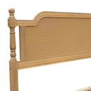 Traditional Style Rattan Bed Frame, No Box Spring Needed