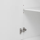 Modern TV Stand With 2 Spacious Storage Space And Anti-Tip Device