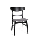 Modern Dining Chair With Upholstered Seat And Wood Frame