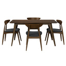 5 Piece Dining Set With Ergonomic Chairs