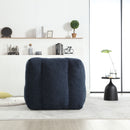 Modern Indoor Fluffy Bean Bag Chair With Memory Foam And Ottoman, Super Soft