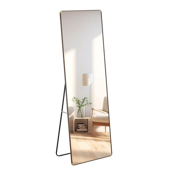 4th Generation Floor Standing, Full Length Mirror Wall Mounted Glass - Transparent