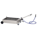 Heavy Duty 20 Gallon Low Profile Oil Drain With Pump Polypropylene - Gray