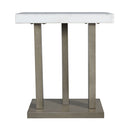 Greta - Square End Table - Gray