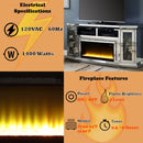 Noralie - TV Stand - Mirrored - 32" - Atlantic Fine Furniture Inc