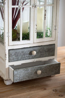 Wooden Candle Lantern Decorative, Hurricane Lantern Holder Decor For Indoor Outdoor, Home Garden Wedding - Ivory