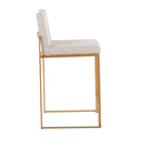 Fuji - Contemporary High Back Stylish Counter Stool