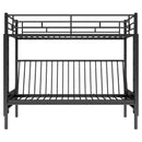 Twin Over Full Bunk Bed, Multifunction - Black