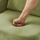 360° Modern Swivel Chair With Upholstered Curved Design