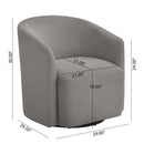 Ardena - Modern Swivel Barrel Chair