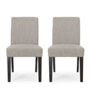 Contemporary Dining Chair With Upholstered Seating And Tapered Legs